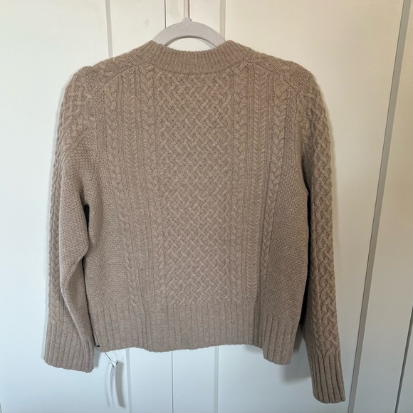 Reformation Calloway Regenerative Wool Crew Sweater in Linen Cable: NWT! - Picture 7 of 7